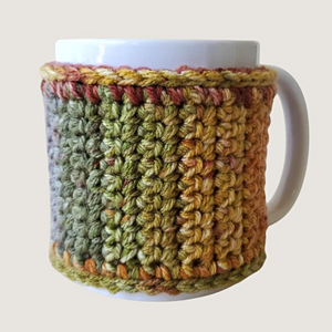 Fall Coffee Mug Cozy Sleeve, Autumn Sweater Wrap, Pumpkin Spice Inspired and Thanksgiving Cup Cover