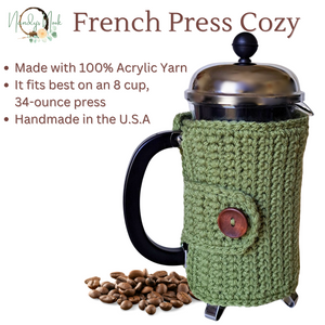 Dusty Green French Press Cozy