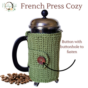Dusty Green French Press Cozy