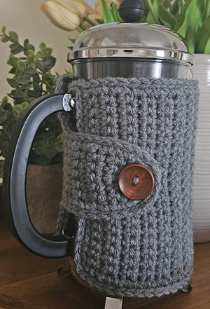 Silver Gray French Press Cozy