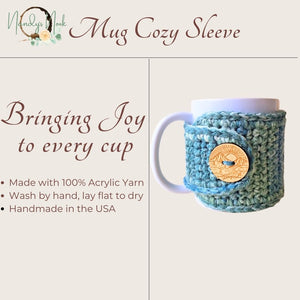 Mint Tea Mug Cozy Sleeve