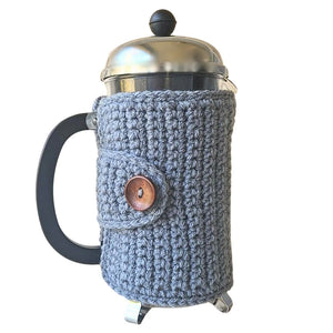 Silver Gray French Press Cozy