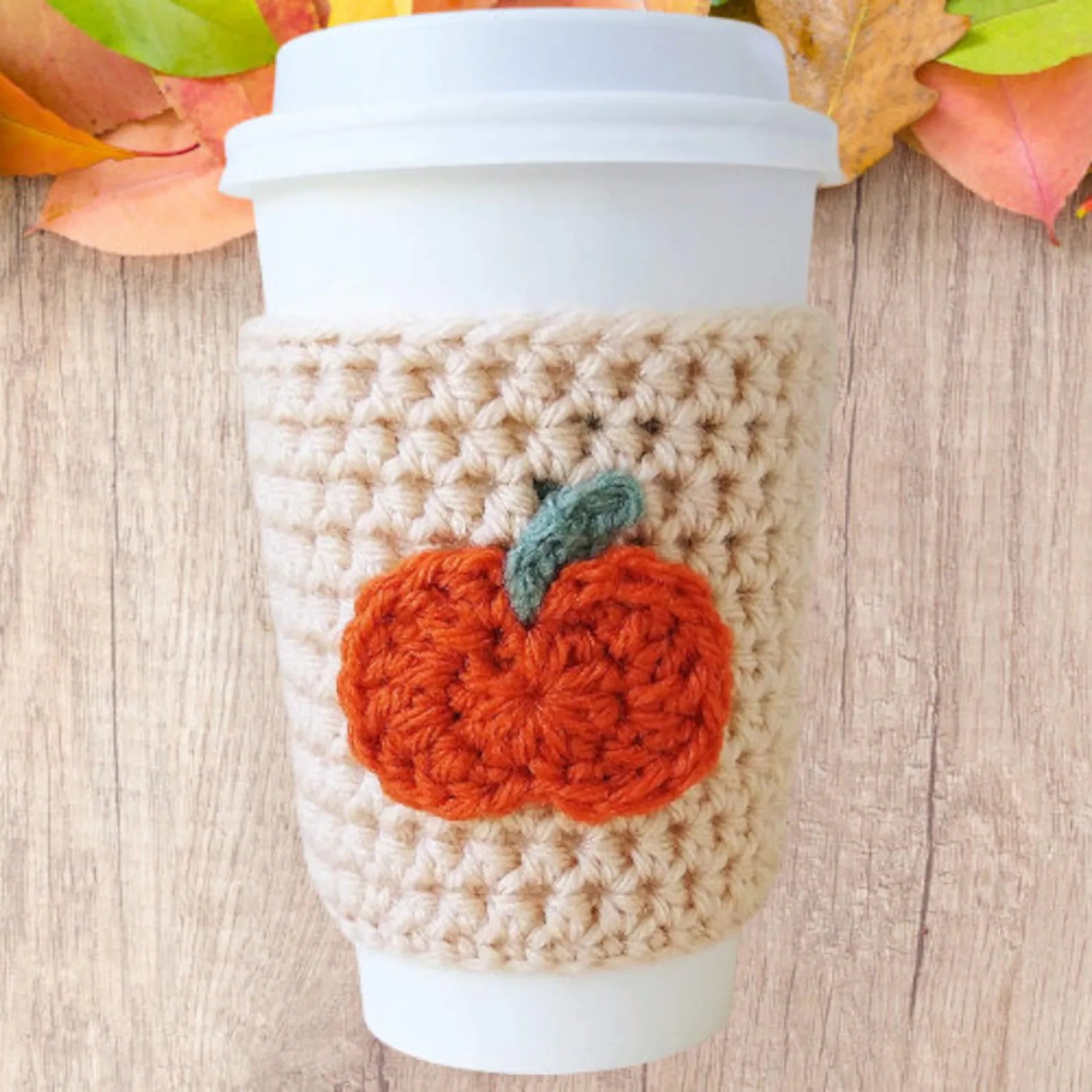 Fall Mug and Cup Covers for Pumpkin Spice Season (2 Pack Cozy Set)