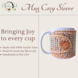 Seashell Ombre Mug Cozy Sleeve